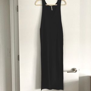 Free people long knit/sweater dress with slits